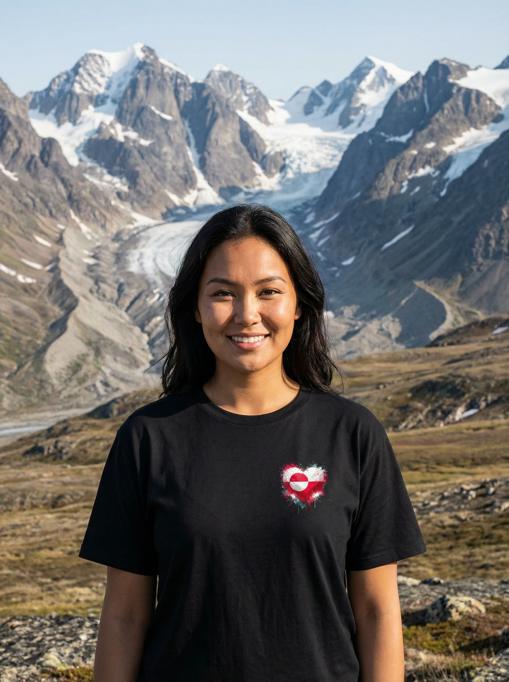 love Greenland black tee